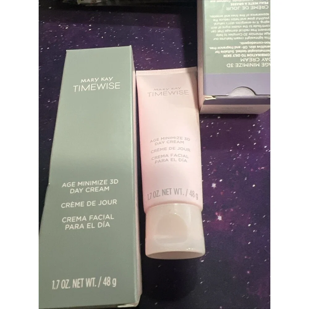 2 MARY KAY TimeWise Age Minimize 3D DAY CREAM No SPF combo oily Skin New